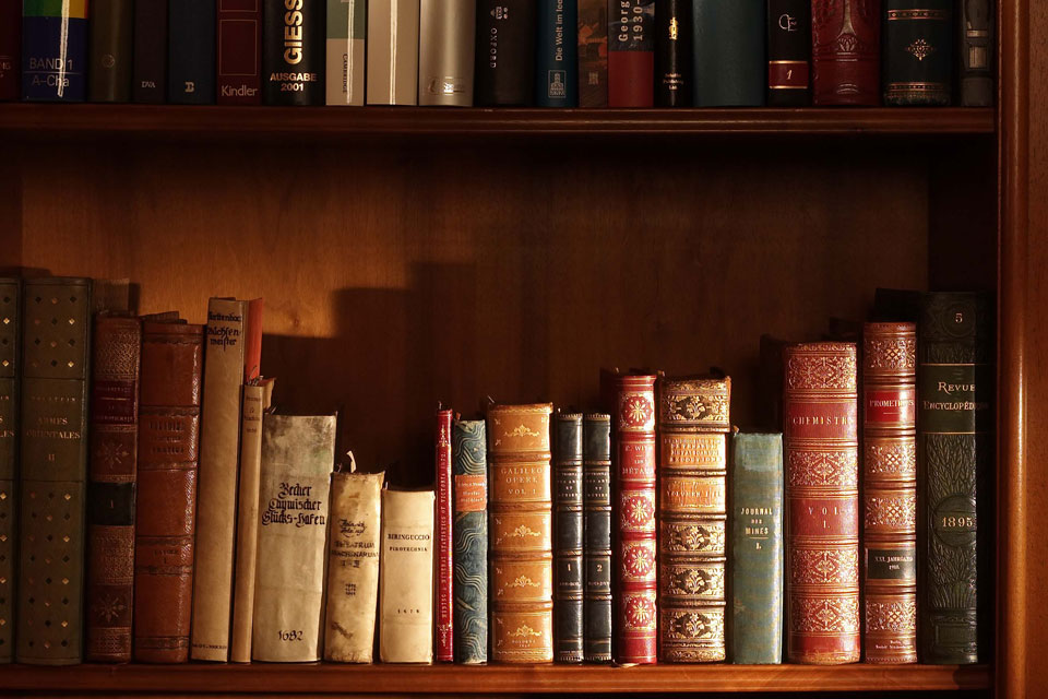 Books on a bookself